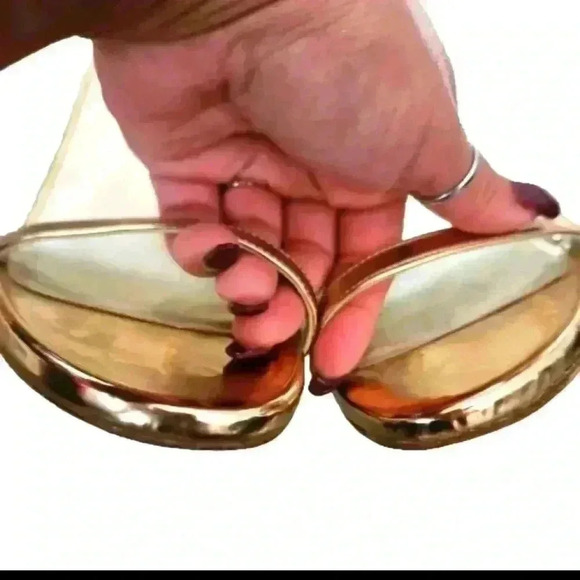 Stuart Weitzman Womens Metallic Rose Gold Famous Nudistcurve Ankle Strap Sandal8 - Picture 5 of 12